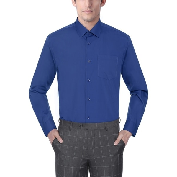 royal blue shirt outfit mens