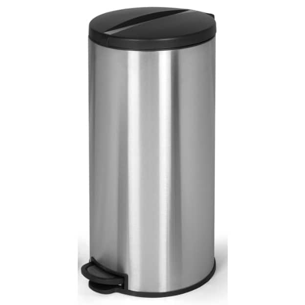 Joyware 30 Liter Round Shaped Stainless Steel Trash Can