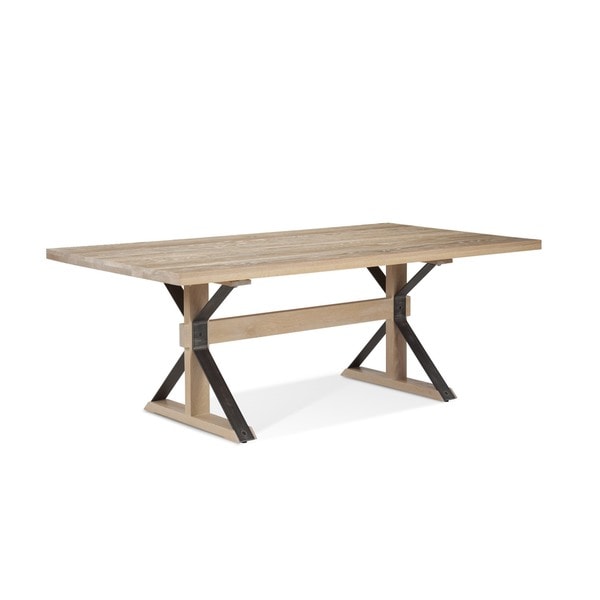 Saloom Tremont 42 x 72inch Rectangular Frost Oak Dining Table Free
