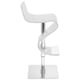 preview thumbnail 3 of 3, Viva Contemporary White Wood Adjustable Barstool