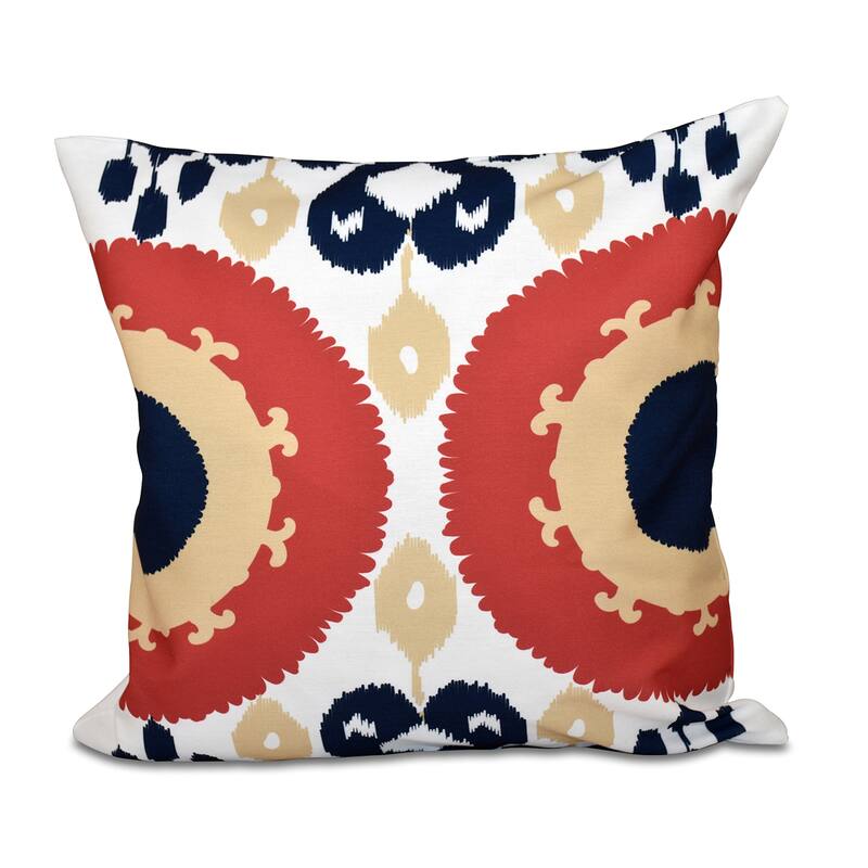 Boho Geometric Print 26-inch Throw Pillow