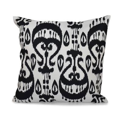 Ikat Geometric Print 20-inch Throw Pillow