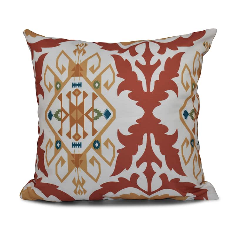 Bombay Medallion Geometric Print 20-inch Throw Pillow