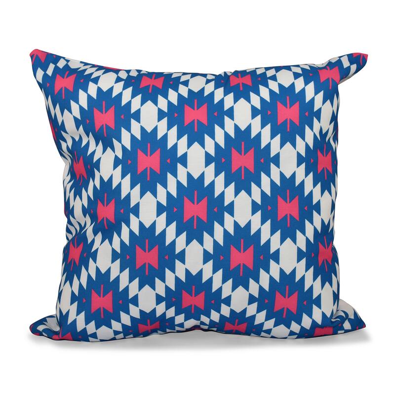 Jodhpur Kilim 2 Geometric Print 26-inch Throw Pillow