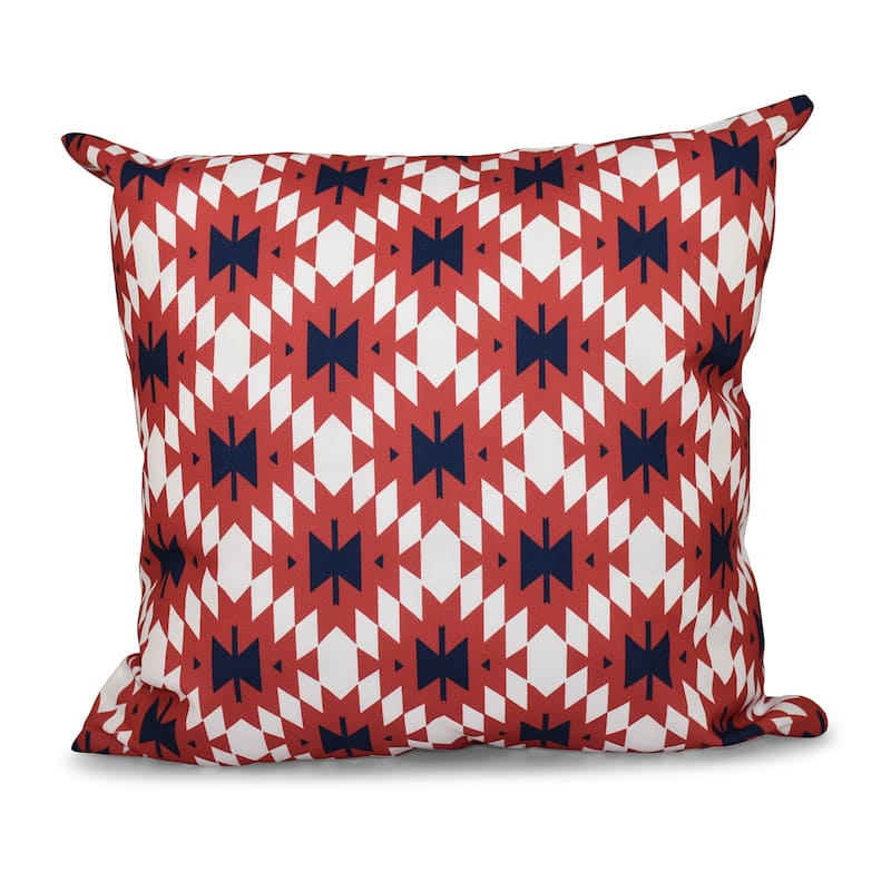 Jodhpur Kilim 2 Geometric Print 26-inch Throw Pillow