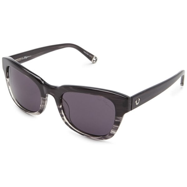 True Religion Heather Rectangular Grey Crystal Havana Sunglasses - M. Opens flyout.