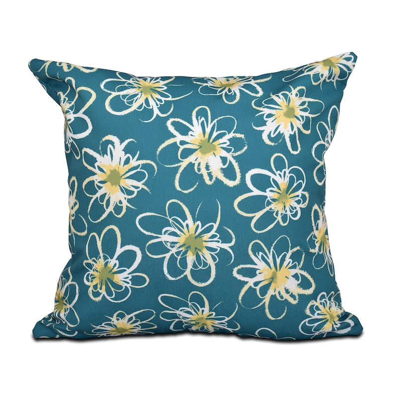 Penelope Floral Geometric Print 20-inch Throw Pillow