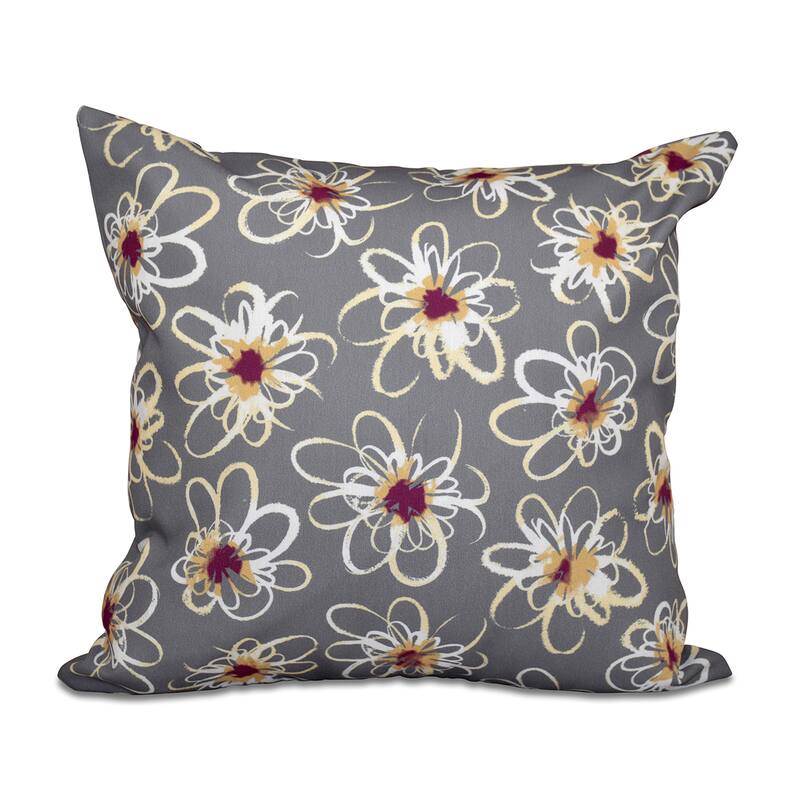 Penelope Floral Geometric Print 20-inch Throw Pillow