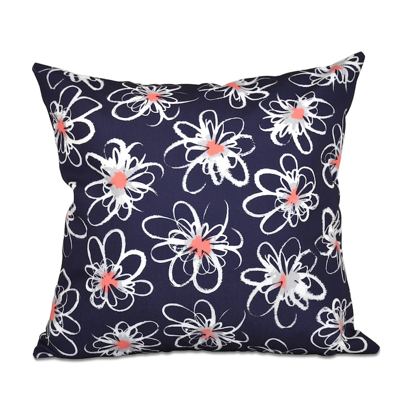 Penelope Floral Geometric Print 20-inch Throw Pillow