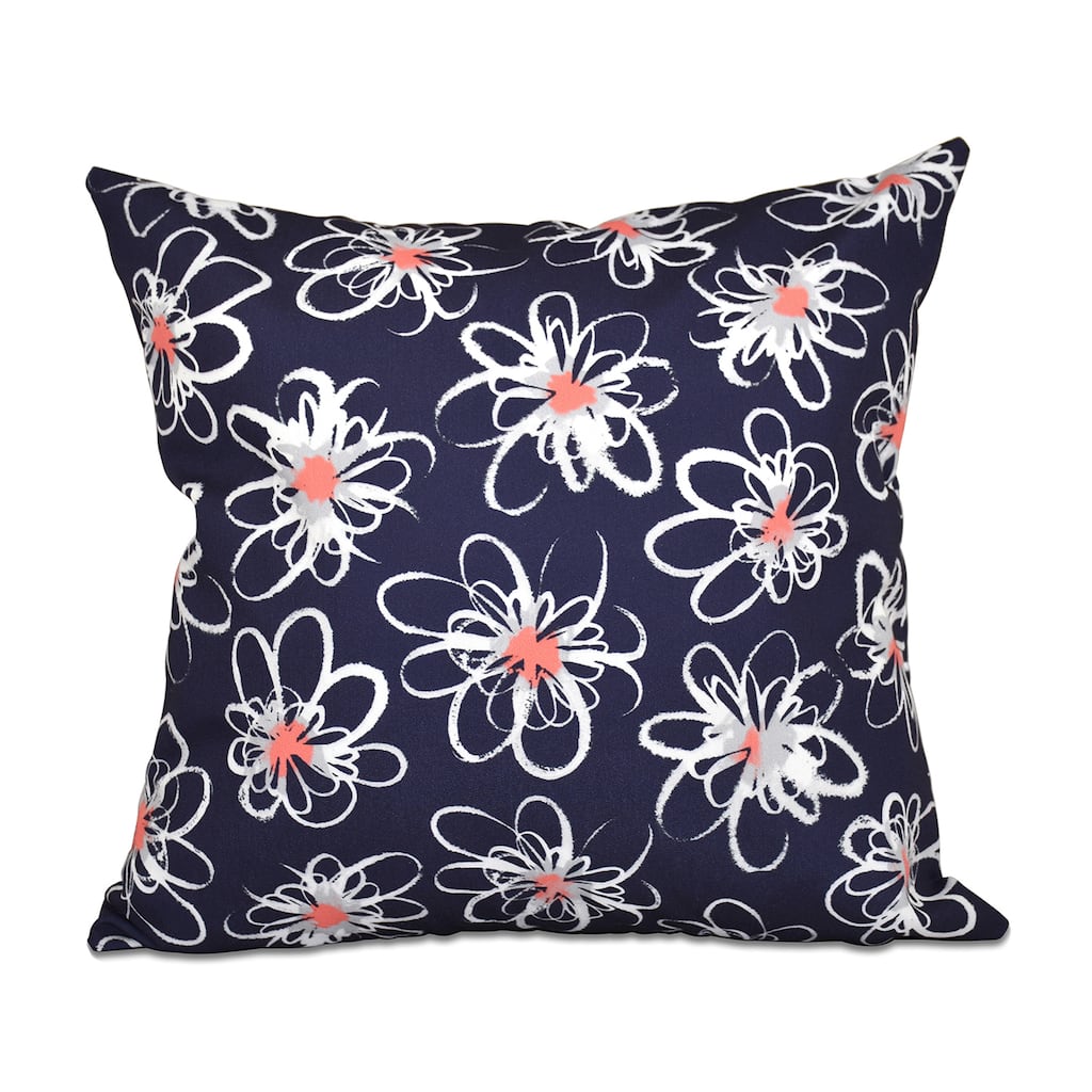 Penelope Floral Geometric Print 20-inch Throw Pillow