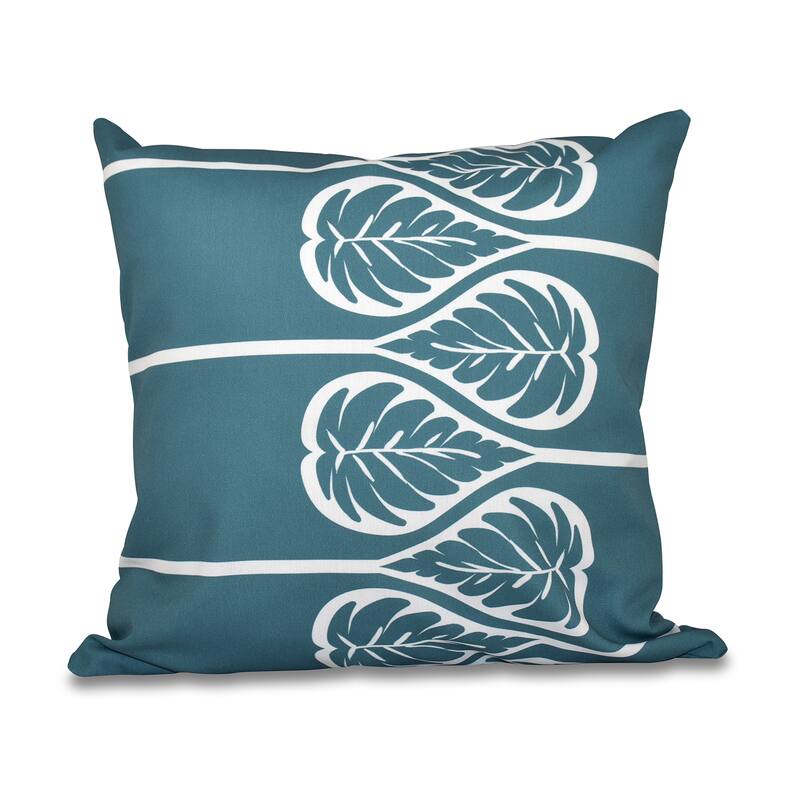 Fern 2 Floral Print 20-inch Throw Pillow