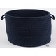 preview thumbnail 1 of 0, Rhody Rug Woolux Braided Wool Basket Navy