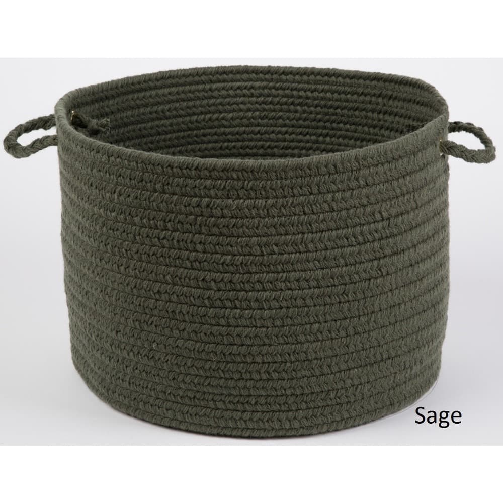 Rhody Rug Woolux Braided Wool Basket