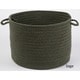 preview thumbnail 8 of 9, Rhody Rug Woolux Braided Wool Basket Dark Sage