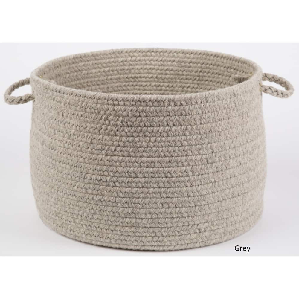Rhody Rug Woolux Braided Wool Basket