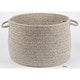 preview thumbnail 6 of 9, Rhody Rug Woolux Braided Wool Basket Light Grey