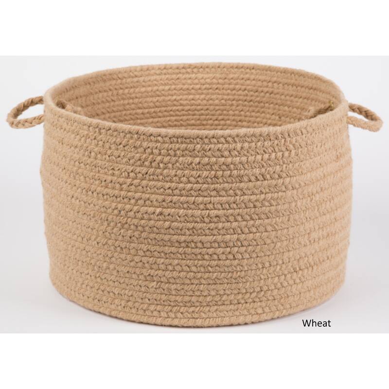 Rhody Rug Woolux Braided Wool Basket