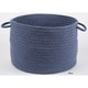 preview thumbnail 5 of 9, Rhody Rug Woolux Braided Wool Basket Sailor Blue