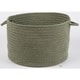 preview thumbnail 2 of 9, Rhody Rug Woolux Braided Wool Basket Moss Green