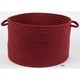preview thumbnail 1 of 0, Rhody Rug Madeira 12 x 18-inch Braided Basket Colonial Red