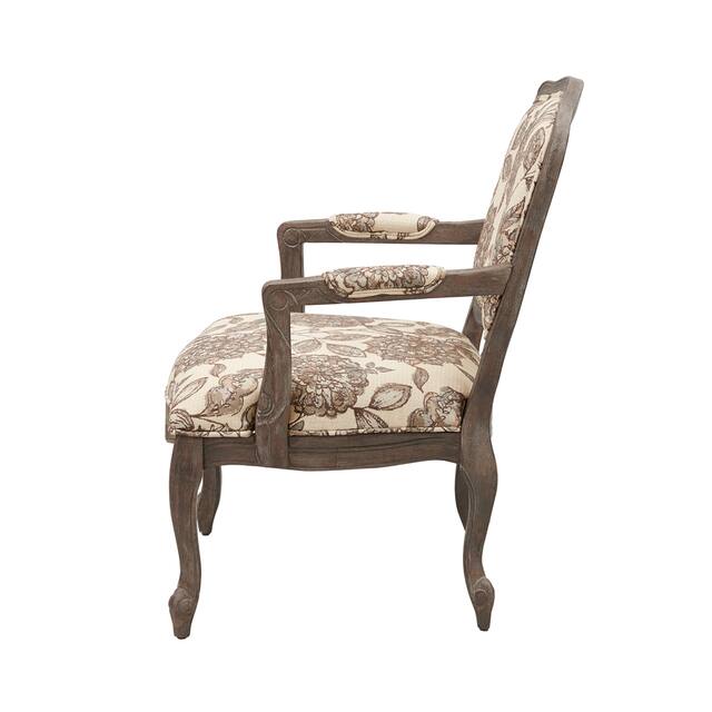 Madison Park Charlotte Camel Back Exposed Wood Chair