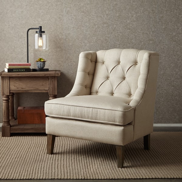 slide 1 of 7, Madison Park Kelso Button Tufted Accent Chair
