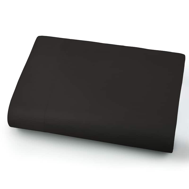 Oversized King Flat Sheet 1-Piece - Black