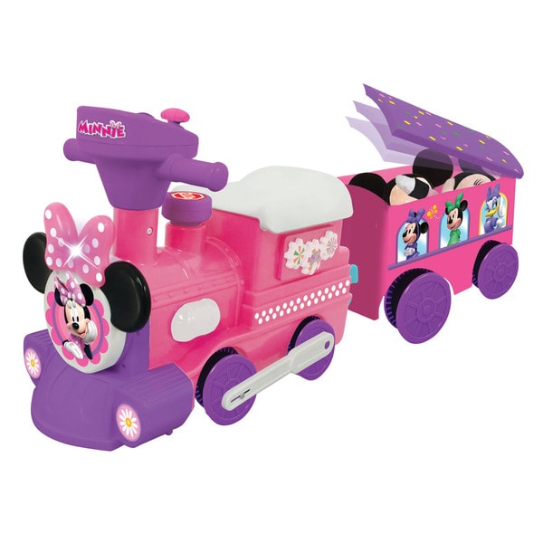 Kiddieland Disney Minnie Mouse Ride-On Motorized Train With Track ...