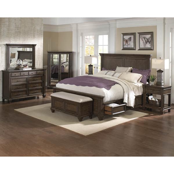 Simply Solid Logan Solid Wood King Storage Bed