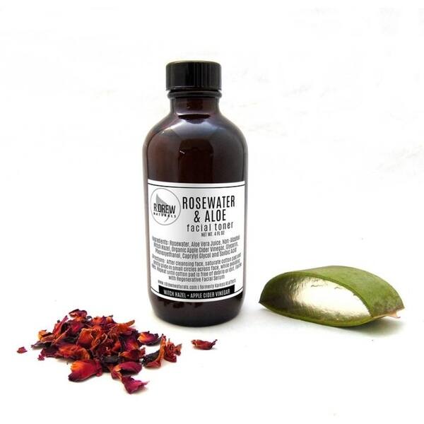 Shop Handmade Rosewater and Aloe Facial Toner with Apple