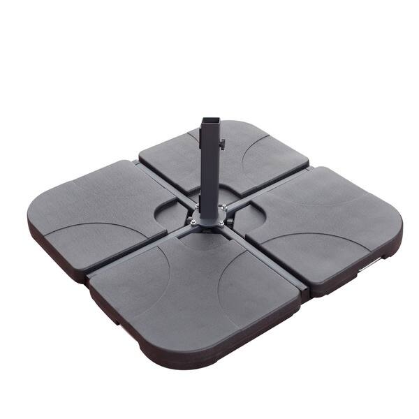 Shop Black Friday Deals On Corvus Cantilever 4 Piece Plastic Water Sand Fillable Umbrella Base On Sale Overstock 11533480