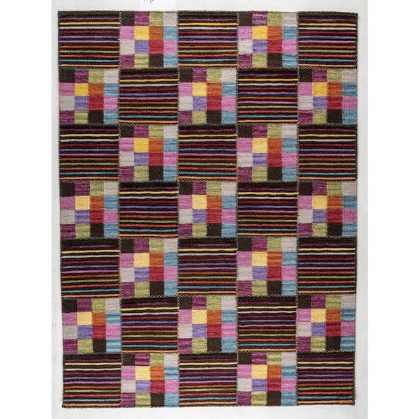 M A Trading Indian Hand Woven Khema4 Brown Multicolored Rug 8 3 X M A Trading Indian Hand Woven Khema4 Brown Multicolored Rug 8 X27