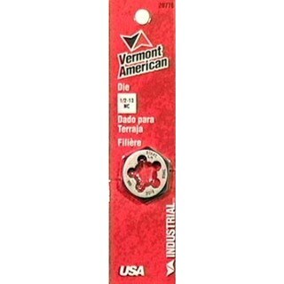 Vermont American 20776 1-inch 0.5 13 NC Hexagon Fractional Die