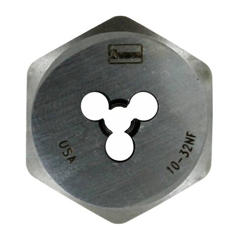 Irwin 1-inch 10-32 NF High Carbon Steel Hex Die