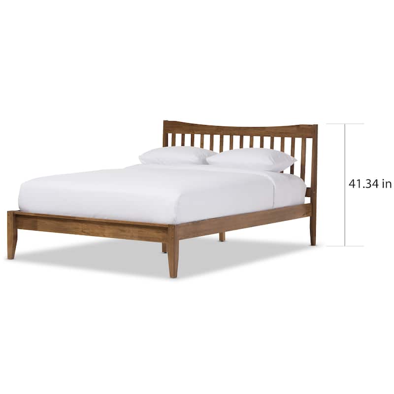 Contemporary Wood Platform Bed by Baxton Studio