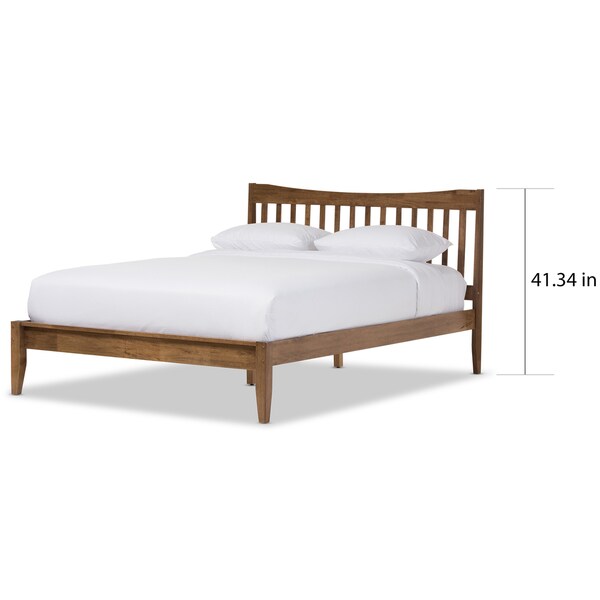 Contemporary Wood Platform Bed By Baxton Studio - Bed Bath & Beyond ...