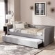 preview thumbnail 1 of 14, Contemporary Fabric Daybed with Trundle by Baxton Studio