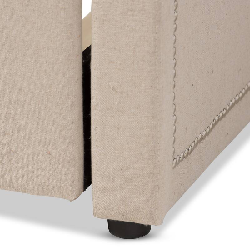 Contemporary Fabric Daybed with Trundle by Baxton Studio