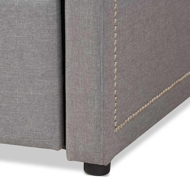 Contemporary Fabric Daybed with Trundle by Baxton Studio