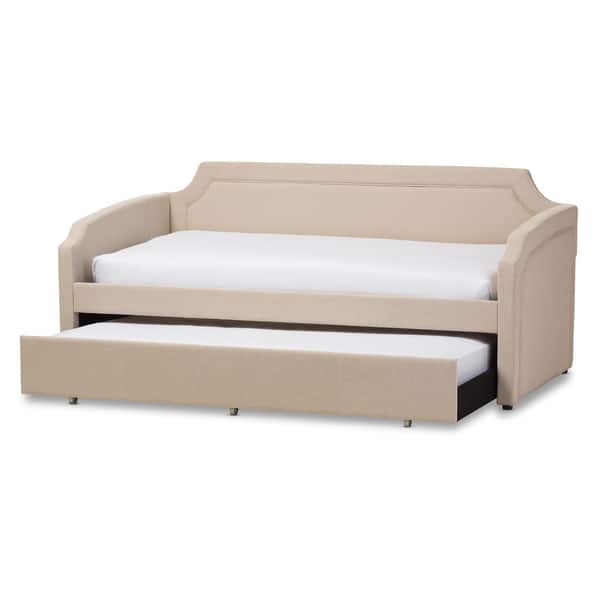 Shop Baxton Studio Paraskeve Modern And Contemporary Fabric Curved