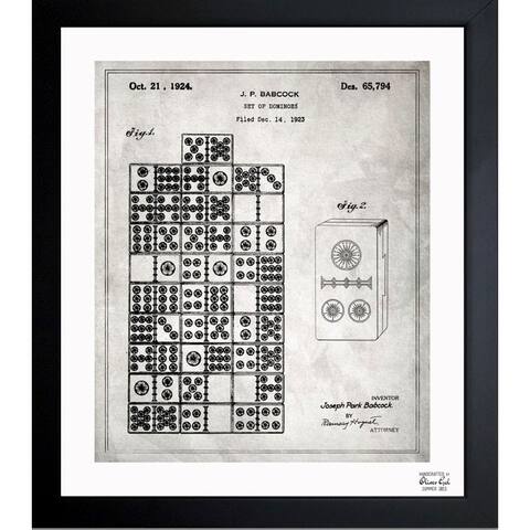 Oliver Gal 'Set Of Dominos 1924' Framed Blueprint Art