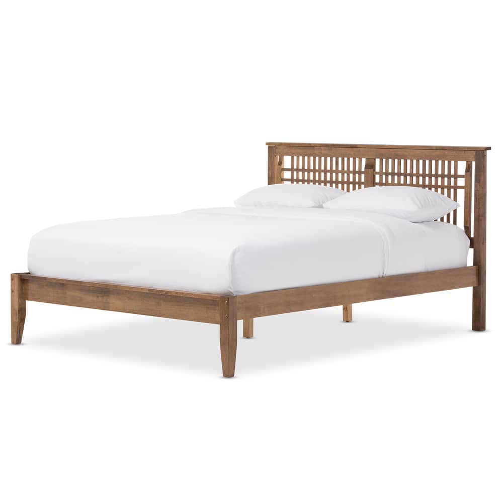 Contemporary Wood Platform Bed by Baxton Studio