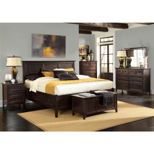 Simply Solid Garrett Solid Wood 6-piece Queen Bedroom 