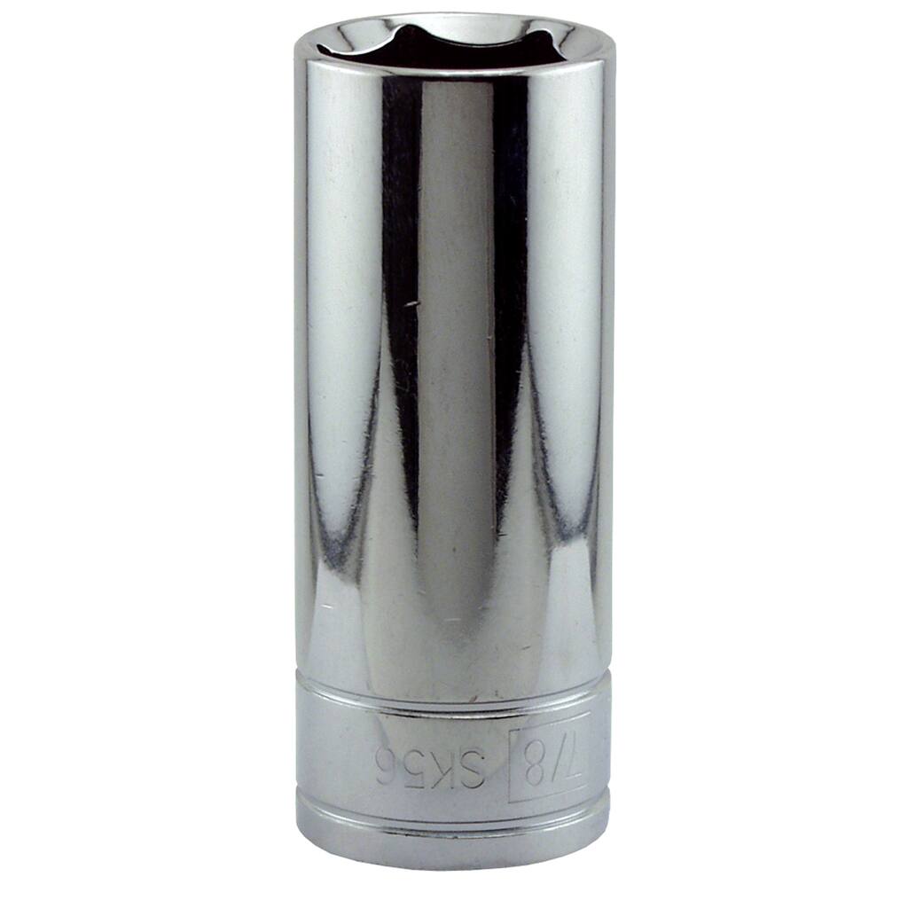 Great Neck SK56 7/8" X 1/2" Drive 6 Point Deep Well Socket Standard