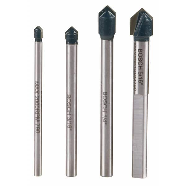 Shop Bosch Gt2000 Carbide Glass Tile Hammer Drill Bit 4 Piece