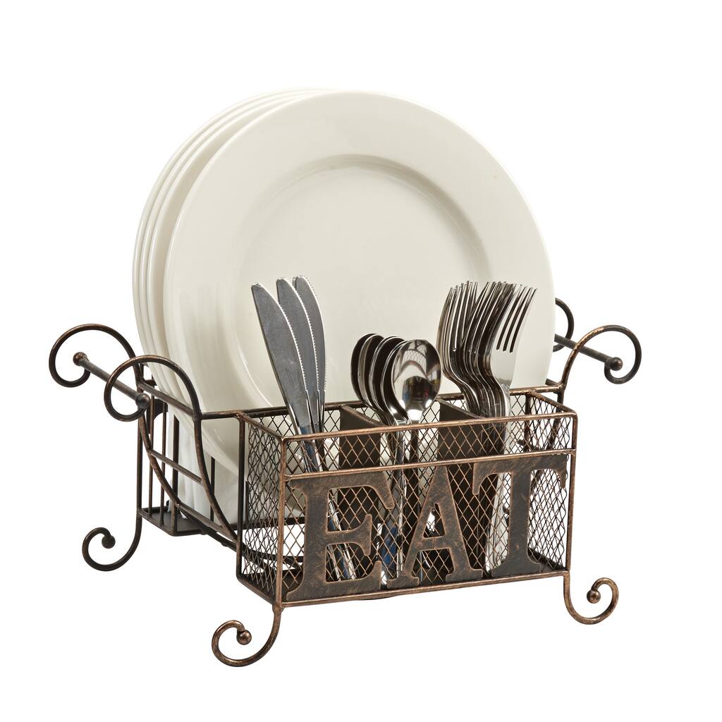 Buffet Caddy: Napkin, Plate and Flatware Holder