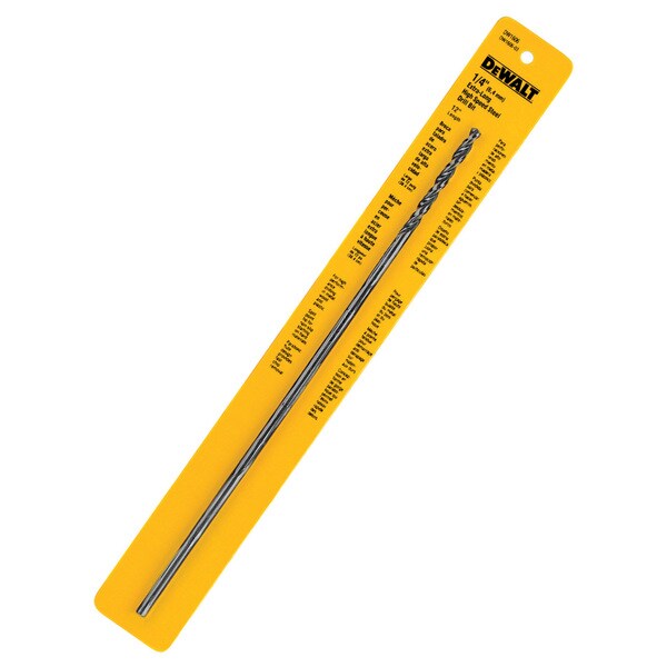 DEWALT DW1606 1//4-Inch by 12-Inch Extra Long Black Oxide Drill Bit