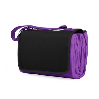 Picnic Time Purple Blanket Tote
