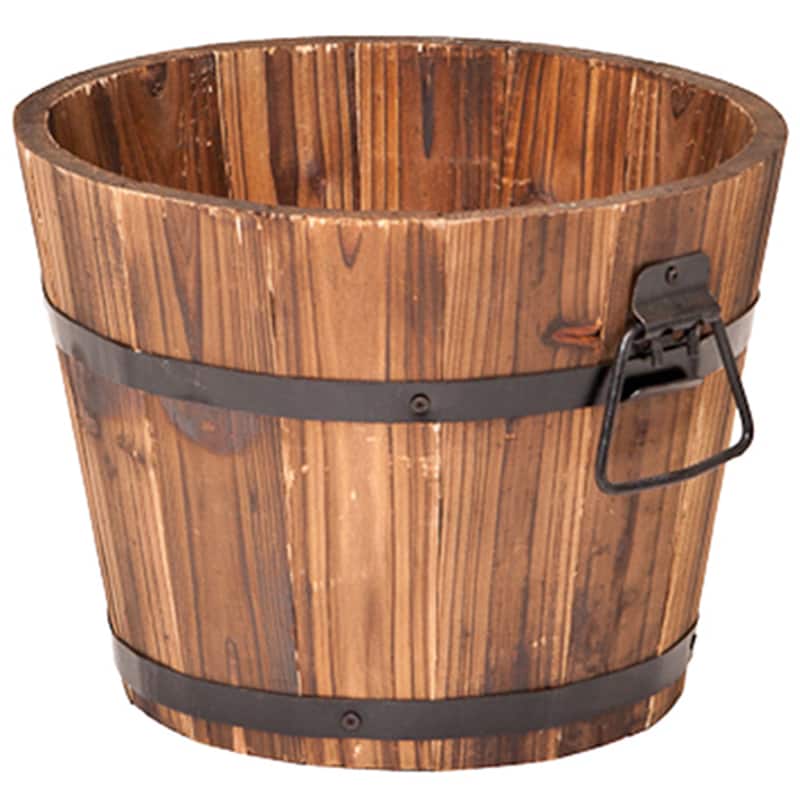 Small Round Planter - Medium Brown