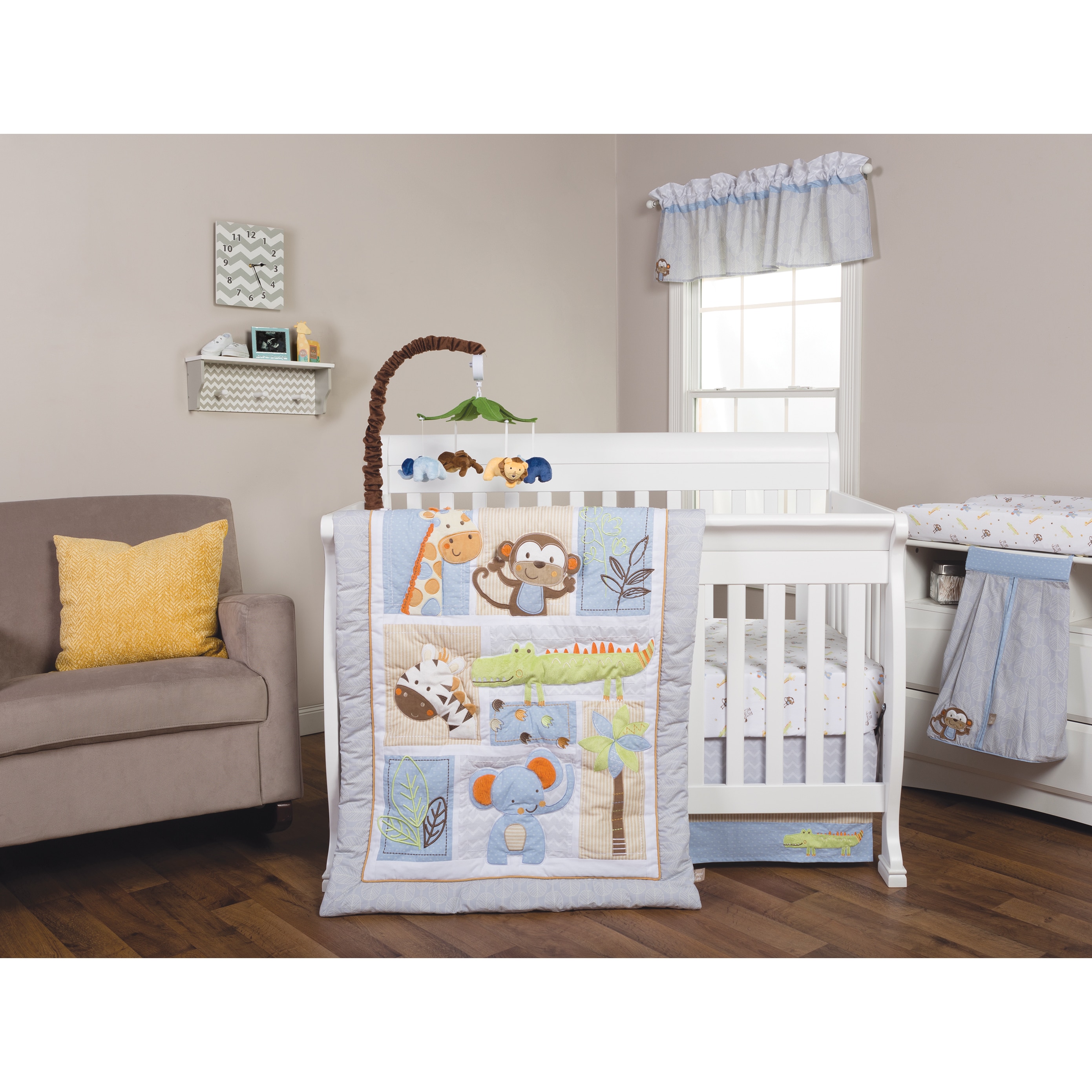 Shop Trend Lab Jungle Fun 6 Piece Crib Bedding Set Overstock